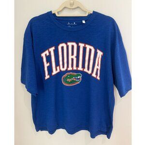 Pressbox Women's Royal Florida Gators  Oversized Slub T-Shirt, size large